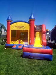 brounce20hoyuse 1715795980 Primary color bounce house with slide