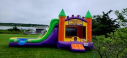 orange20yellow20purple20bounce20hous20eiwth20slide 1715795467 Orange Yellow and Purple Bounce House with Slide