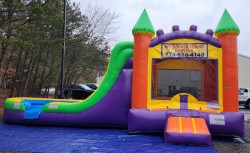 oyp 1715795467 Orange Yellow and Purple Bounce House with Slide